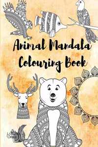 Animal Mandala Colouring Book