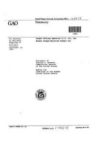 Budget Reforms Embodied in S. 101, the Honest Budget/Balanced Budget ACT