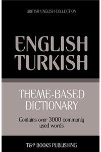 Theme-based dictionary British English-Turkish - 3000 words