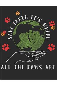 Save Earth It's Where All the Paws Are