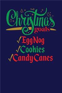 Christmas Goals Eggnog Cookies Candy Canes