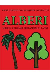 Libri da colorare per bambini di 2 anni (Alberi)