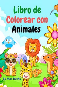 Libro de Colorear Con Animales Para Niños