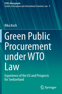 Green Public Procurement under WTO Law