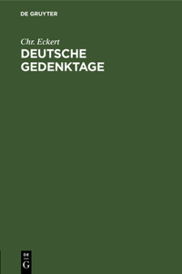 Deutsche Gedenktage