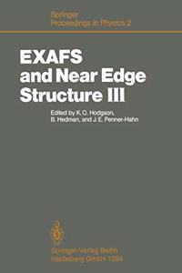 EXAFS and Near Edge Structure III