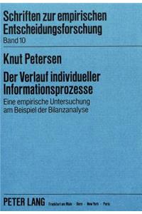 Der Verlauf individueller Informationsprozesse