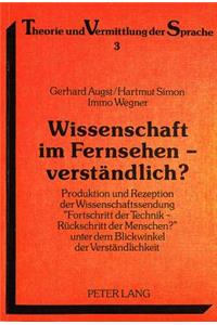 Wissenschaft Im Fernsehen - Verstaendlich?