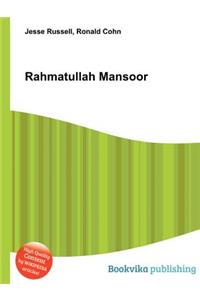 Rahmatullah Mansoor