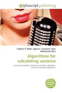 Algorithms for Calculating Variance