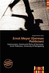 Ernst Meyer (German Politician)