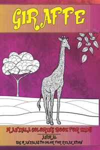 Mandala Coloring Book for Kids Big Mandalas to Color for Relaxation - Animal - Giraffe