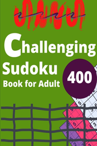 challenging Sudoku Book for Adult 400