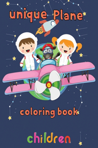 Unique Plane Coloring Book Children