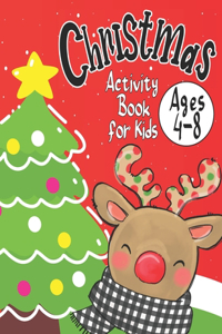 Christmas Activity Book for Kids Ages 4-8