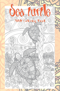 Sea turtle - Adult Coloring Book