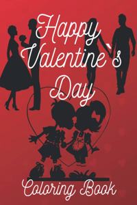 Happy Valentine`s Day Coloring Book
