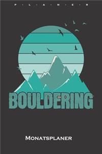 Bouldering Berge und Vögel Monatsplaner