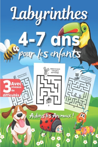 Labyrinthes Pour Les Enfants 4 à 7 ans, Aidons les Animaux