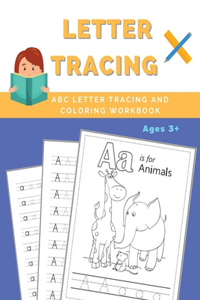 ABC Letter Tracing and Coloring Workbook