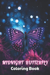 Midnight Butterfly Coloring Book