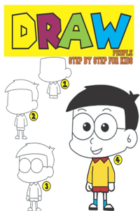 Draw people step by step for kids