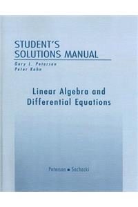 Student Solutions Manual for Linear Algebra and Differential Equations