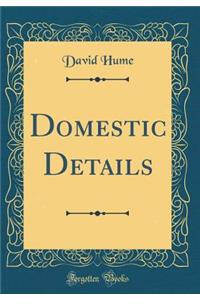 Domestic Details (Classic Reprint)