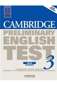 Cambridge Preliminary English Test 3 Student's Book with answers