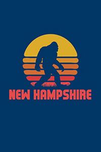 New Hampshire: Bigfoot themed journal with names of States in America.