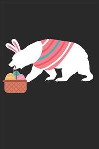 Easter Notebook - Easter Bear Bear Journal - Easter Gift for Animal Lover - Bear Diary