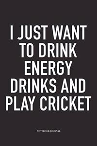 I Just Want to Drink Energy Drinks and Play Cricket