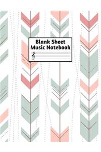 Blank Sheet Music Notebook