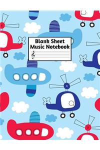 Blank Sheet Music Notebook