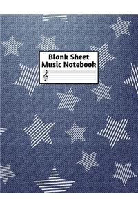Blank Sheet Music Notebook