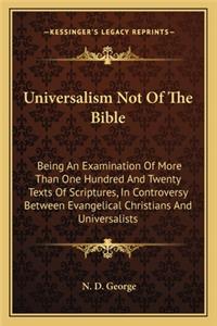 Universalism Not of the Bible