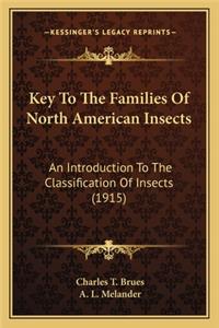 Key to the Families of North American Insects