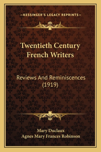 Twentieth Century French Writers