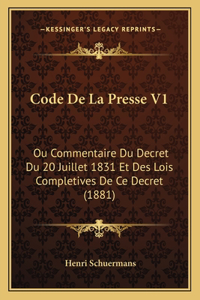 Code De La Presse V1