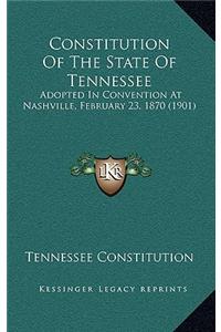 Constitution Of The State Of Tennessee