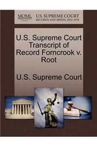 U.S. Supreme Court Transcript of Record Forncrook V. Root