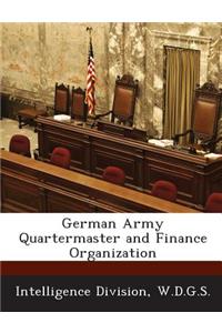 German Army Quartermaster and Finance Organization