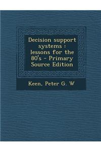 Decision Support Systems