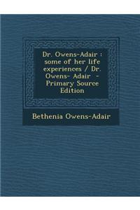 Dr. Owens-Adair
