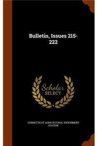 Bulletin, Issues 215-222