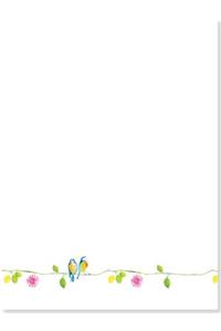 Watercolor Birds Stationery