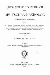 Biographisches Jahrbuch Und Deutscher Nekrolog