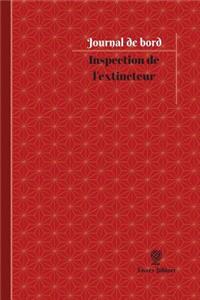 Inspection de l'extincteur Journal de bord