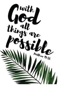 with God all things are possible matthew 19