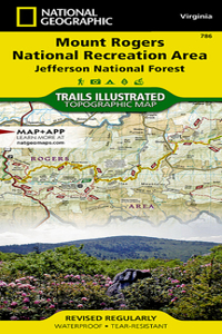 Mount Rogers National Recreation Area Map [Jefferson National Forest]